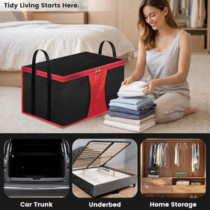 Plus Size <b>Comforter</b> Container Home Storage Organizer Blanket Clothing Storage Bags Custom Extra Large Moving Storage Bags - Product Image 4