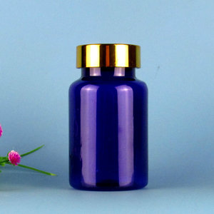 Capsules de médicaments en or vif, Design économique et personnalisé, bouteille en plastique pour animal de compagnie, 120Ml - Product Image 4