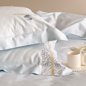 Luxury Pure Cotton Embroidered <b>Bedding</b> <b>Set</b> 1.8M Home Use Breathable 4 Pcs - Product Image 2