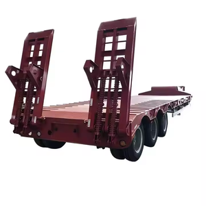 Remolque de Plataforma Baja de Alta Resistencia 80T 100T, Remolque Extensible para Transporte de Maquinaria de Construcción, Precio de Fábrica - Product Image 2