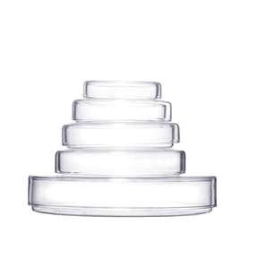 جميع المقاسات لاستخدام المختبر من زجاج البوروسيليكات 3.3 طبق بتري زجاجي بغطاء طبق بتري - Product Image 5