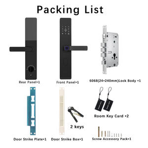 חדר אמבטיה חכם דלת ידית מנעול אלומיניום סגסוגת טביעת אצבע tlock ענן אבטחה הביתה אפליקציה נעילה דיגיטלית עבור מלונות חיצוניים - Product Image 5