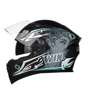 Casque de course <span class=keywords><strong>moto</strong></span> <span class=keywords><strong>professionnel</strong></span>, design ventilé et léger pour la conduite toutes saisons, casque ouvert - Product Image 2