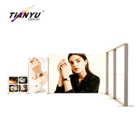 Cadres d'exposition en aluminium TIANYU, boîtes lumineuses ultra-minces, présentoirs pour salons professionnels, profils de canaux LED en tissu
