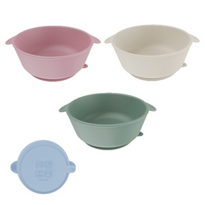 Bol en silicone pour bébé, diamètre 142mm, vaisselle d'apprentissage pour enfants de 0 à 12 mois - Product Image 3