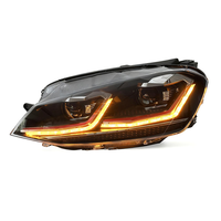 Accessoires automobiles, phares LED pour VW Golf 7 MK7 2013-2017, phares LED avec lentille de projecteur, feux avant, plug and play