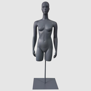 Yihe manichino Pinable in fibra di vetro femminile mezzo corpo Torso forma 3/4 parte superiore del corpo metà manichino del corpo per drappeggio abito sartoriale - Product Image 4