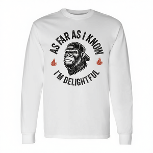 As Far As I Know I'm Delightful Monkey Camiseta de manga larga - Product Image 2