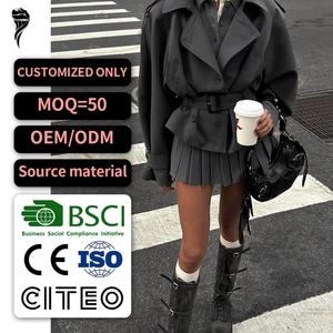 Abrigo Casual de Moda Urbana para Mujer, Nuevo Modelo de Invierno, Cierre de Botones, Chaqueta Suave y Elegante para Mujer - Product Image 1