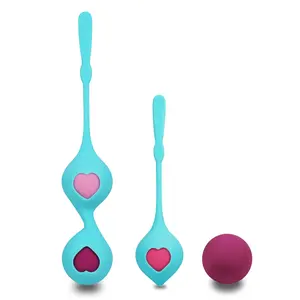 Kit de ejercicio pélvico personalizado, ajuste Vaginal inteligente, amor corazón, juguete sexual para adultos, juego de bolas Kegel para ejercicio para mujer