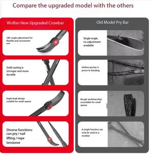 เหล็กงัดอเนกประสงค์ BOST ขนาด 10 นิ้ว รุ่น BST-S5 พร้อมปลายแหลมและปลายแหลมแบบมีส้น รับประกัน 1 ปี - Product Image 2
