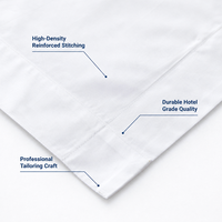 Ensemble de literie de luxe pour hôtel, 4 pièces, 100% coton, drap, housse de couette, taie d'oreiller, pour nouveau projet hôtelier, fabrication sur mesure, vente en gros