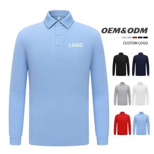 Wholesale Brand <b>Polo</b> <b>Shirt</b> Long Sleeved Printed logo T-<b>shirt</b> <b>Polo</b> Long Sleeved Cotton Blank Men's Long Sleeved <b>Polo</b> - Product Image 3