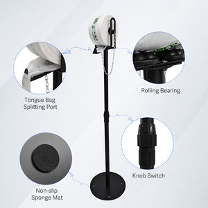 JH-Mech Store Stand <span class=keywords><strong>de</strong></span> stockage <span class=keywords><strong>de</strong></span> produits Distributeur <span class=keywords><strong>de</strong></span> sacs en plastique d'épicerie Distributeur en métal pour sacs <span class=keywords><strong>de</strong></span> produits - Product Image 3