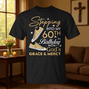 Incorporando la maggiore gioia del mio 60° compleanno con la grazia di Dio - T-shirt - Product Image 3