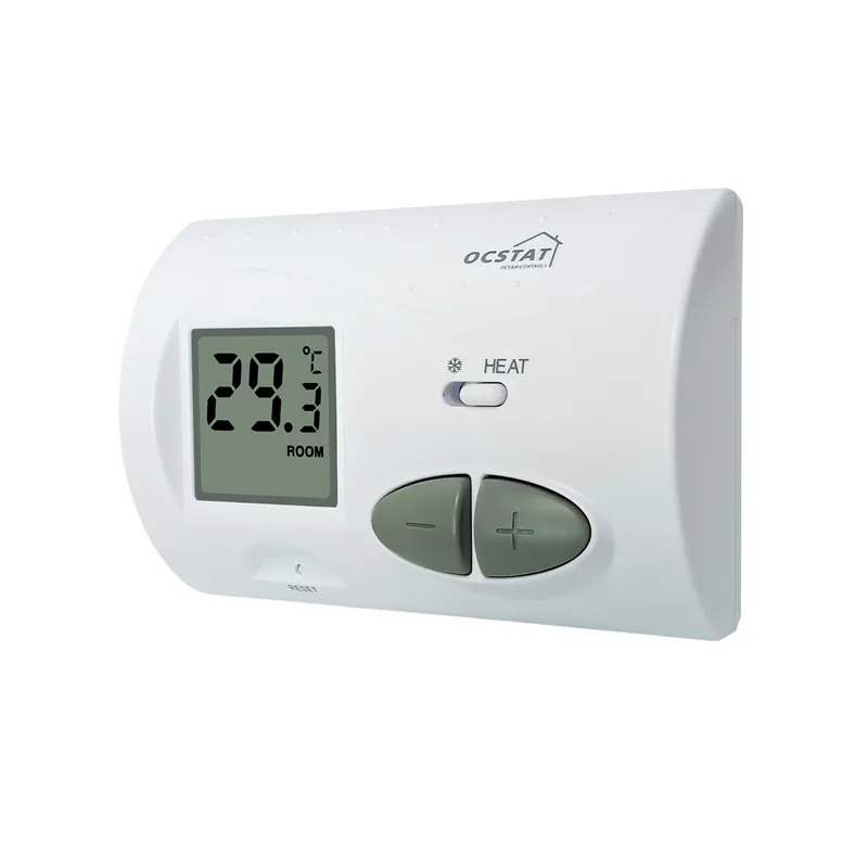 Chaleur seulement 230V blanc ABS Omron Thermostat de chaudière de pièce de chauffage non programmable pour le contrôle de température