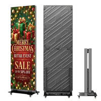 Afficheur LED commercial 80 pouces P1.53 P1.86 P2.5, angle de vision de 160 degrés, luminosité de 500 cd, écran d'affichage Android 11