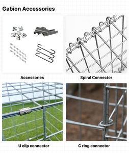 سياج جابيون ملحوم 4.62 مم / 5 مم / 6 مم، سلة جابيون طويلة، جابيون 100×100 عرض 50 سم، جابيون جلفان أسترالي - Product Image 5