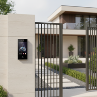 Contrôle d'accès intelligent tout-en-un, interphone visuel HD, écran IPS binoculaire, contrôle par application, résistant aux intempéries IP65, appareil mural