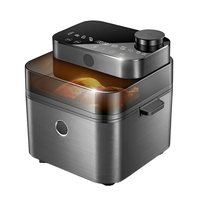 Friteuse à air intelligente Wi-Fi moderne pour aliments juteux et croustillants, cuisson vapeur, fenêtre de visualisation supérieure, capacité XL 8L, usage domestique