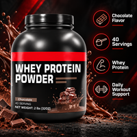 Poudre de Protéine de Lactosérum OEM ODM Saveur Chocolat Nutrition Sportive Soutien Énergétique Complément Protéiné Marque Privée