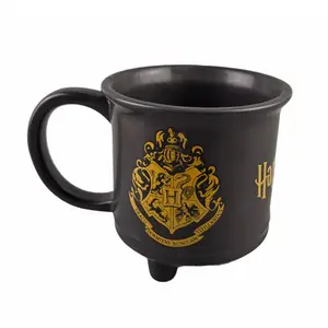 Gran oferta, taza 3D, venta al por mayor, taza de café de caldero barata de cerámica, novedad, Taza de cerámica con escudo escolar de Hogwarts