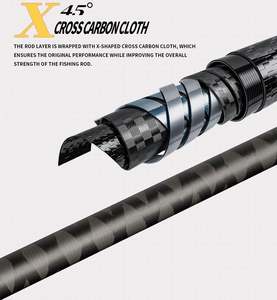 Caña de Pescar para Surfcasting de Fibra de Carbono de Alta Densidad, Súper Rígida y de Largo Alcance, de Tres Tramos, 4.5, 3.9, 4.2 Metros, para Pesca en Agua Salada, Venta al por Mayor - Product Image 6