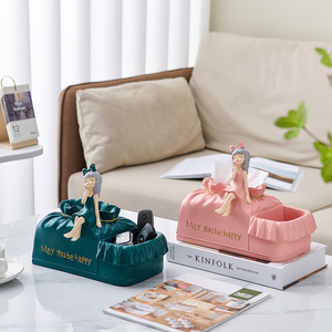 Decorative Accessories Resin Multifunctional Tissue <strong>Box</strong> Bow <strong>Tie</strong> Cat <strong>Storage</strong> <strong>Box</strong> - Product Image 5