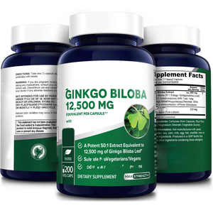Private Label <strong>Ginkgo</strong> <strong>Biloba</strong> <strong>Capsules</strong> Extrat Strength Brain Function <strong>Ginkgo</strong> <strong>Biloba</strong> <strong>Capsules</strong> - Product Image 2
