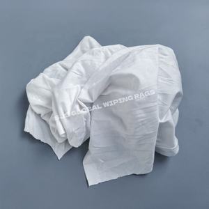 Trapos de algodón blancos estampados para limpieza industrial, trapos de taller, paños de limpieza, trapos de camiseta reutilizados. - Product Image 1