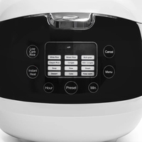 Cuiseur à riz IH 3L 1200W avec cuve intérieure en acier inoxydable 304 antiadhésive, maintien au chaud 24h, panneau tactile IMD, cuisson rapide du riz, soupes, ragoûts et cuisson vapeur