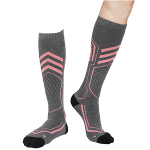 Vente en gros de chaussettes de ski en laine épaisse et chaude pour enfants et jeunes en tissu éponge pour la randonnée en plein air et le patinage à roulettes - Product Image 1
