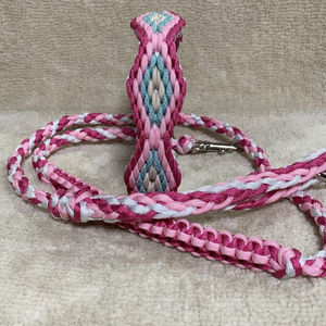 Collar de cuerda de paracaídas ajustable hecho a mano, conjunto de correa de collar de perro collier para chien smycz dla psa hunde leine led hundehalsband - Product Image 3