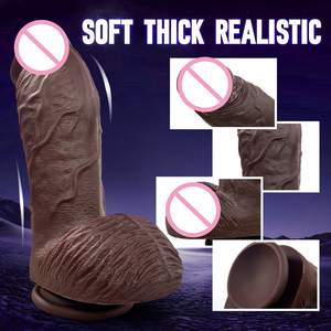 Masturbador de Silicona Líquida Suave de 4 Tamaños, Pene Realista Enorme, Estimulación del Punto G, Juguete Sexual para Mujeres - Product Image 2