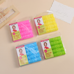 Venta al por mayor de rulos para el cabello, rulos de plástico para el cabello <span class=keywords><strong>con</strong></span> clips, alfileres, rodillos de <span class=keywords><strong>velcro</strong></span> de plástico para el cabello - Product Image 5