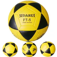 ลูกฟุตบอลลามิเนตสีสันสดใสลูกฟุตบอลโลโก้ที่กำหนดเองอย่างเป็นทางการขนาด5 PVC PU หนัง32แผง