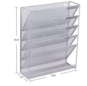 Organizador de Pared de 5 Niveles, Metálico, Multifuncional, para Documentos y Cartas, para Oficina y Hogar - Product Image 4