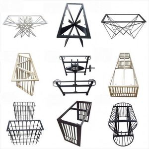 Heavy Duty Steel Cast Iron Furniture <b>Table</b> <b>Legs</b> for Living Room Bedroom Modern Design Black/Clear Powder Coated Finish - Product Image 5