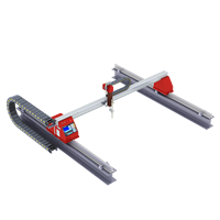 Machine de découpe Plasma/flamme CNC pour acier au carbone inoxydable avec source plasma 100a 200a