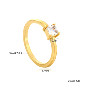 Anillos Apilables de Acero Inoxidable con Baño de Oro de 18K al por Mayor, Anillos Apilables de Acero Inoxidable Personalizados OEM para Mujer, Resistentes al Deslustre y al Agua - Product Image 6