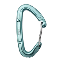 Mousqueton de sécurité professionnel en aluminium en forme de D, 22 kN, pour l'escalade, la montagne, équipement de sécurité robuste, karabiner