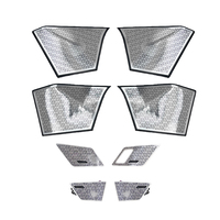 8 pièces de garnitures lumineuses pour grille d'enceinte et garniture de porte avec éclairage d'ambiance pour BMW X1 U11, ensemble d'accessoires d'intérieur de véhicule