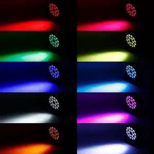 Luzes LED DJ 18x12w LED Par Uplight RGBW DMX512 Iluminação De Palco Para Festa Em Casa Wedding Disco Show Club Concert Dance Floor