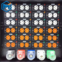 Boîtier de distribution d'éclairage de scène à flux optique à LED grand écran, 24 voies, plaqué Meigi, haute performance, 220V 20A