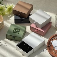 Boîte de rangement à bijoux personnalisée, multi-usages, pour bagues, boucles d'oreilles, pendentifs, colliers, bracelets, emballage cadeau