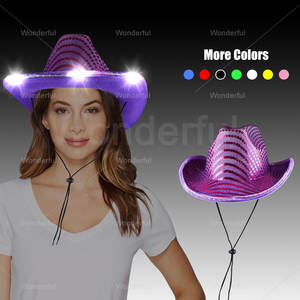 Cappello da Cowboy LED Personalizzato alla Moda, Costume da Cowboy Spaziale, Novità per Feste Rave, Matrimoni, Carnevali - Product Image 6