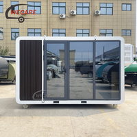 Maison préfabriquée de luxe Wecare sur roues, maison capsule modulaire de 20 pieds, maison mobile, conteneur habitable avec salle de bain et cuisine