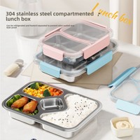 304 roestvrijstalen bento box verzegelt voedseldoos magnetron voedselopslagcontainer lunchboxen