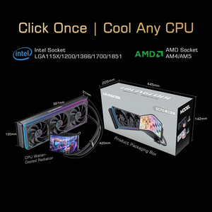 Lovingcool ซูเปอร์หน้าจอ360มม. ระบายความร้อนด้วยของเหลว RGB ฮีทซิงค์ AIO เครื่องทำน้ำเย็นวอลเปเปอร์ขนาดใหญ่<span class=keywords><strong>คอม</strong></span>พิวเตอร์เกมระบายความร้อนซีพียู - Product Image 5