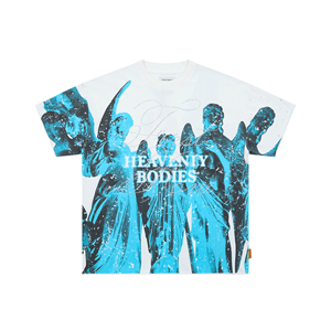 T-shirt da uomo girocollo di alta qualità, nuovo arrivo, 240 grammi, in maglia, streetwear, <span class=keywords><strong>hip</strong></span> <span class=keywords><strong>hop</strong></span>, <span class=keywords><strong>abbigliamento</strong></span> firmato da uomo - Product Image 6